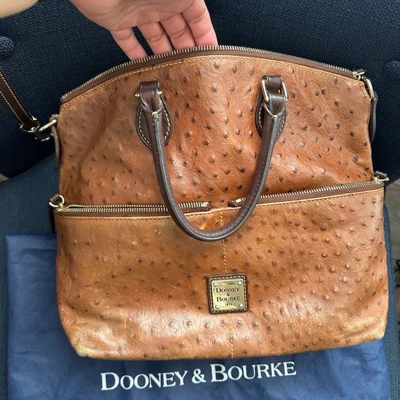 Dooney & Bourke brown ostrich purse - Picture 10 of 16